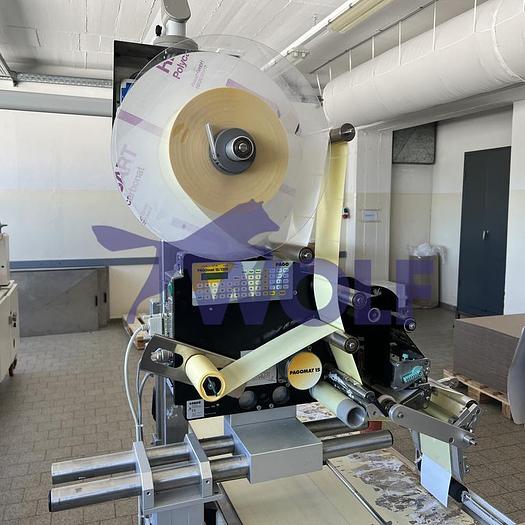 Usado Etikettiermaschine PAGO - Type Pagomat 15/120-E, fahrbar, Baujahr 1999.