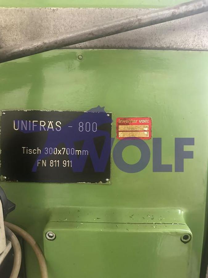Gebraucht Fräsmaschine BEJING INSTRUMENT MACHINE TOOL - Type UNIFRÄS- 800 mit Universal-Schwenktisch