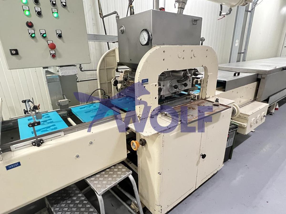 Used BINDLER Molding line for Bars - Mould size 425 x 275 mm