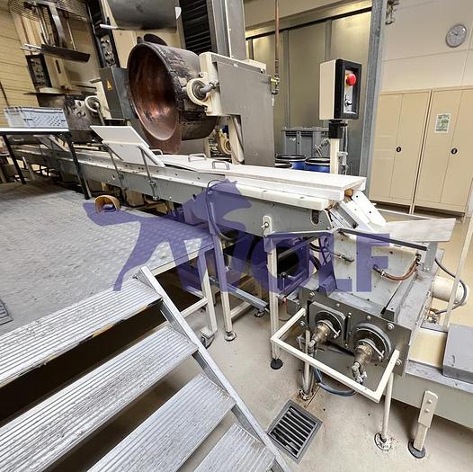 Gebraucht Krokantanlage CHOCOTECH - mit 3 Kochern und Formstrecke, bestehend aus: