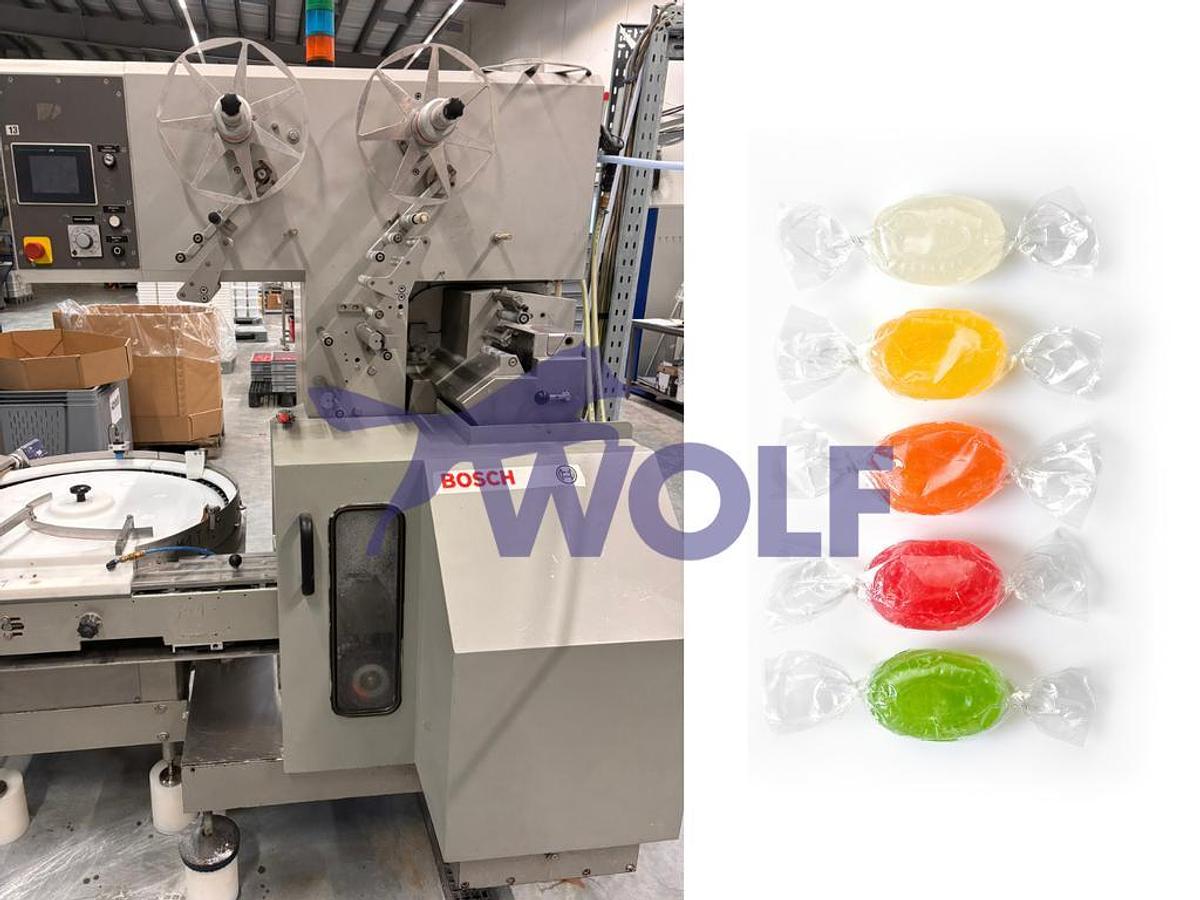 Gebraucht Bonbon Wickelmaschine Bosch - Type BVH-1800 mit circa 1000 Stck/min