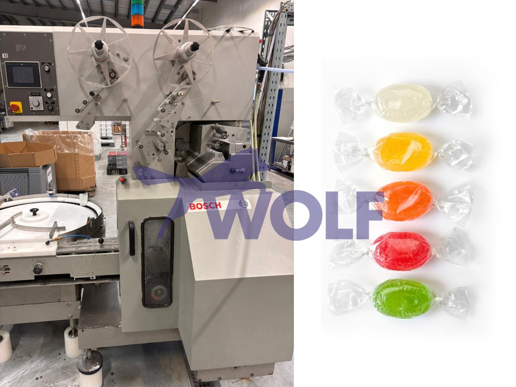 Gebraucht Bonbon Wickelmaschine Bosch - Type BVH-1800 mit circa 1000 Stck/min