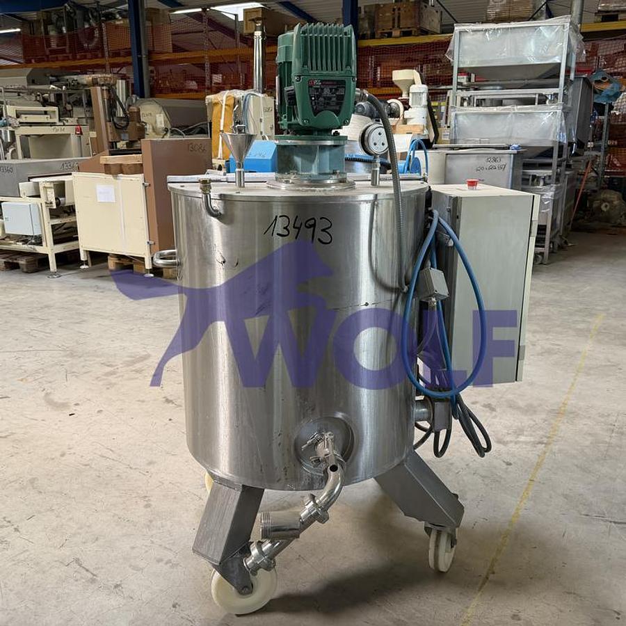 Gebraucht Edelstahl-Behälter GS-COATING SYSTEM - Modell CAR-200 mit ca. 200 Litern Inhalt.