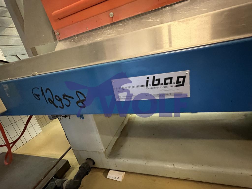 Gebraucht Abtransport-Muldenband IBAG - ca. 400 mm Arbeitsbreite und 3 Meter Länge
