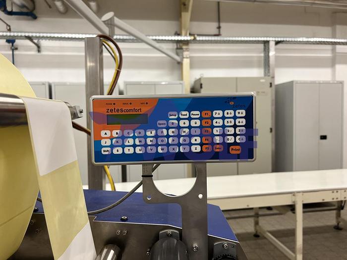 Used Etikettiermaschine ZETES AUTO ID System - Type MD-15-4/R. Baujahr 2019.