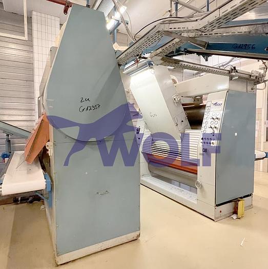 Used Fünfwalzwerk Fabrikat BÜHLER - Type SFL-1300 mit ca. 1300 mm Walzenbreite.