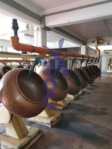 Used copper coating pan WALTER - BRUCKS model 11 , capacity approx. 50 kg