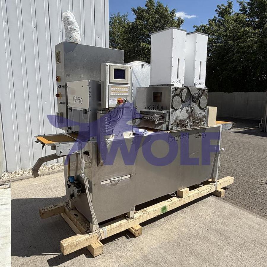 Usado Doppelkopfextruder HOPPE - Type KES-350 für 8 Stränge auf 350 mm Bandbreite.
