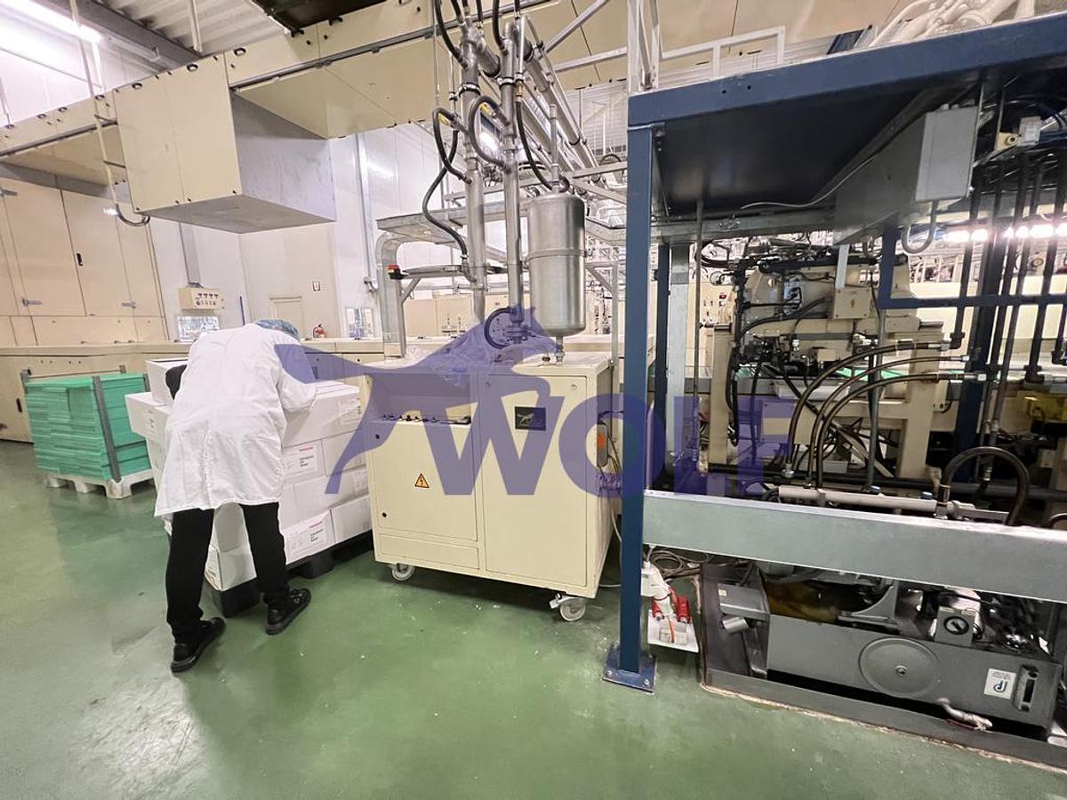 Gebraucht Umlauf-Temperiermaschine WOLF - Type UF-500 mit ca. 500 kg/h Bruttoleistung.
