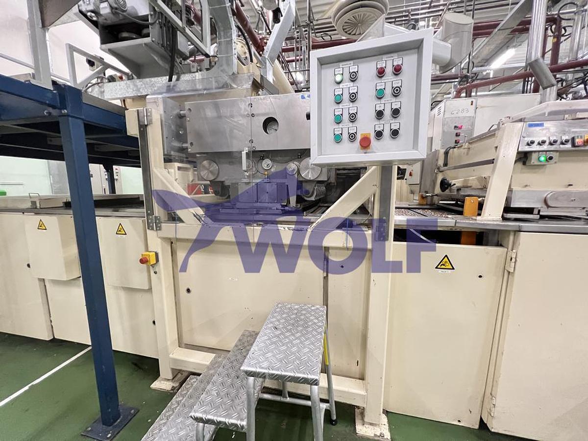 Gebraucht Eintafelanlage für Tafeln WESTBROOK - für Formen 800 x 210 mm, Formen 9 x 100 gr. Tafel