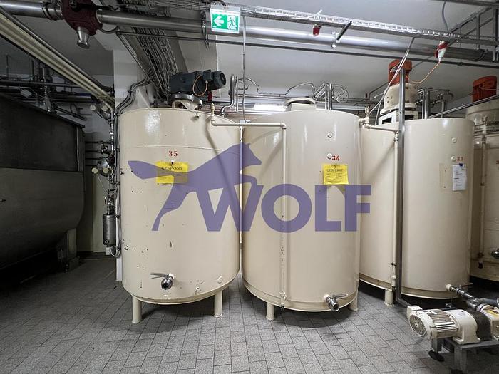 Gebraucht Stahl-Rührwerksbehälter RASCH - Type VD-30 mit ca. 3.000 kg Nutzinhalt