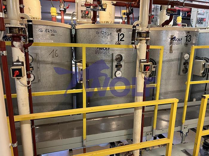 Gebraucht Rührwerksbehälter (12) THOUET - Type RW-1000 mit ca. 1.000 kg Inhalt.