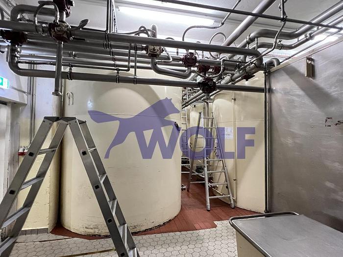 Used Stahl-Rührwerksbehälter THOUET - Type RW-15.000 kg, Baujahr 1985.