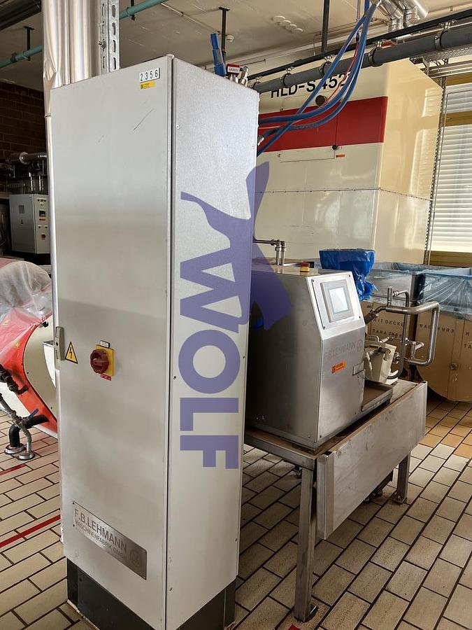 Used LEHMANN laboratory ball mill - Type FML-2, built in 2011, on a work table.