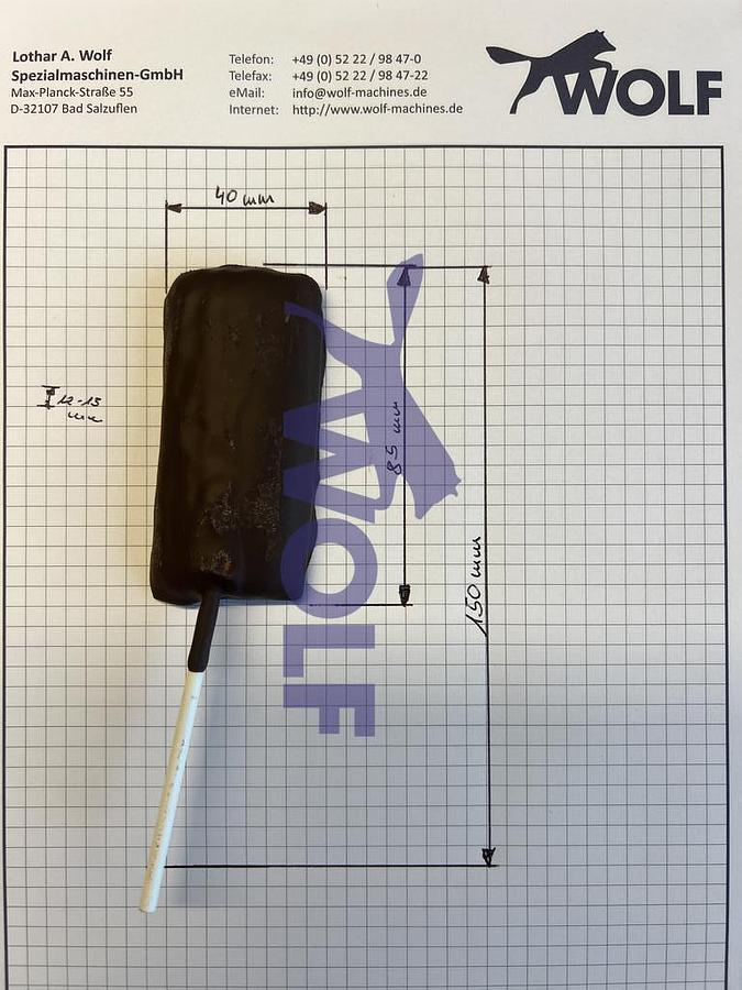 Gebraucht Hartbonbon-Walzenbock HEMA - Type 48-A/50-A für Bonbon-Lutscher, Baujahr 1986.