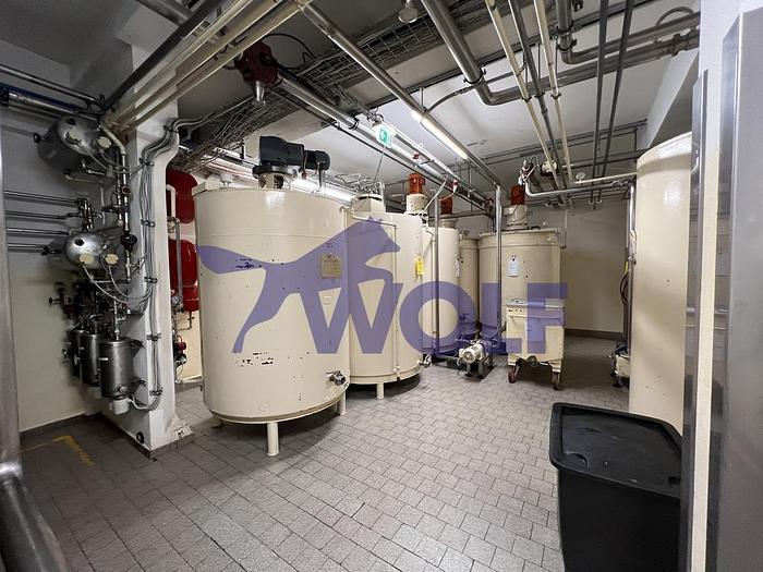 Gebraucht Stahl-Rührwerksbehälter RASCH - Type VD-30 mit ca. 3.000 kg Nutzinhalt