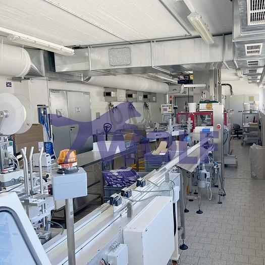 Gebraucht Horizontalschlauchbeutelmaschine TEVOPHARM - Pack-6 mit ca. 2,5 Meter Einlaufband. Baujahr 1986