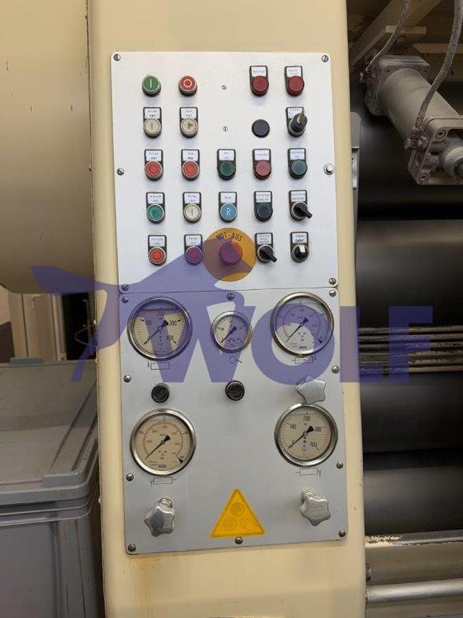Gebraucht hydraulisches Fünfwalzwerk Lehmann - Type WF 20, 2000 mm Walzenbreite.