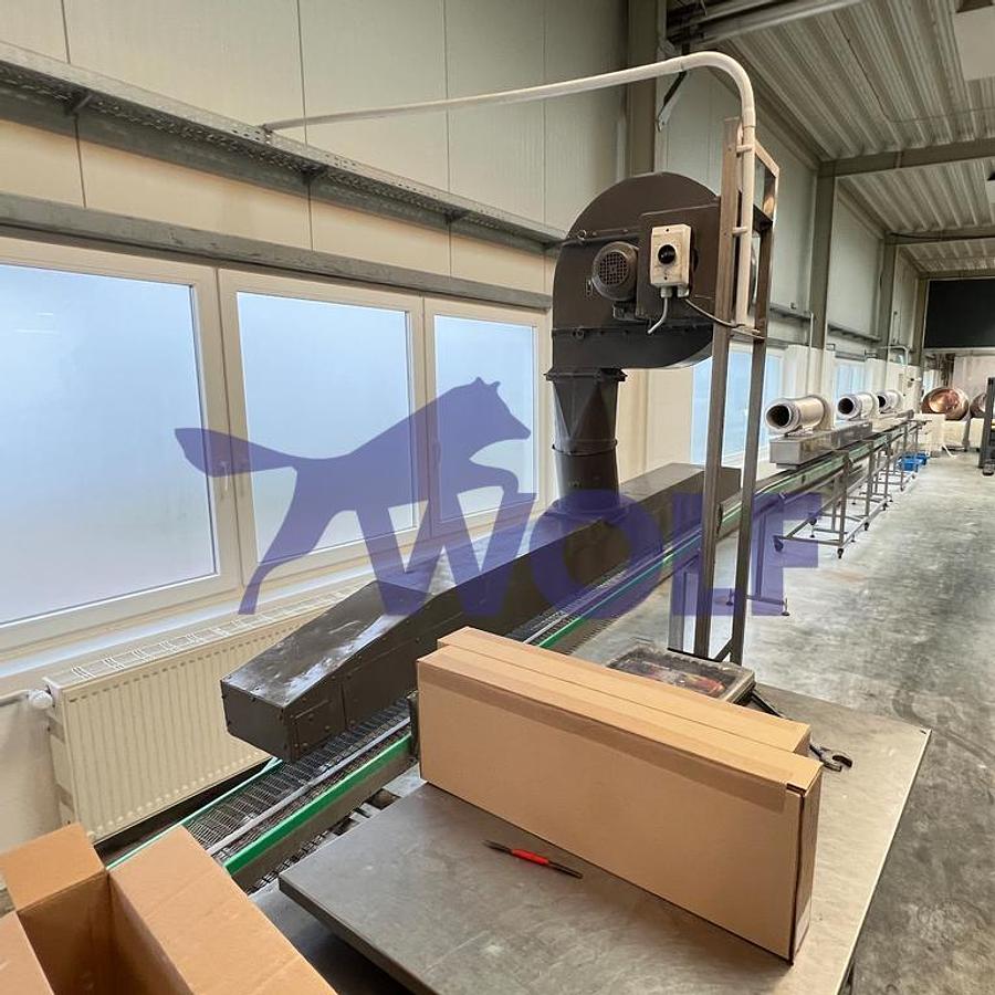 Gebraucht Hartbonbon-Kühlstrecke - mit ca. 200 mm Arbeitsbreite und 16 Meter Länge.