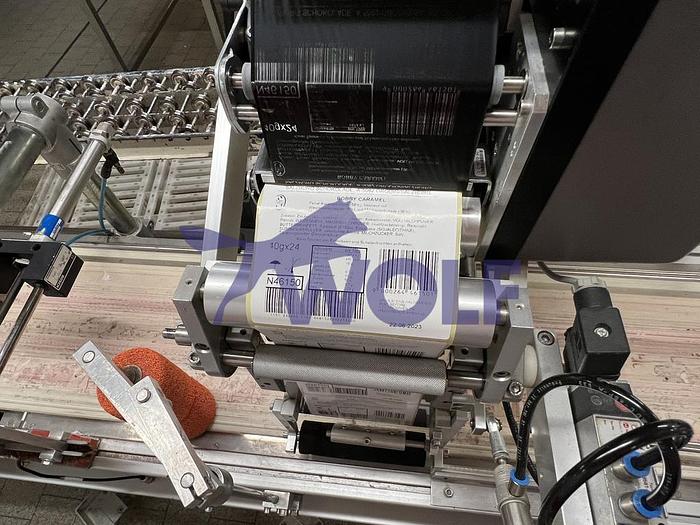 Gebraucht Etikettiermaschine PAGO - Type Pagomat 15/120-E, mit Dreibeinstativ.