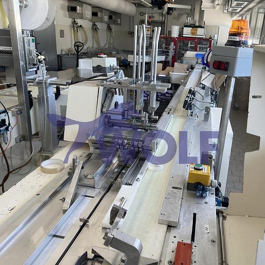 Gebraucht Horizontalschlauchbeutelmaschine TEVOPHARM - Pack-6 mit ca. 2,5 Meter Einlaufband. Baujahr 1986