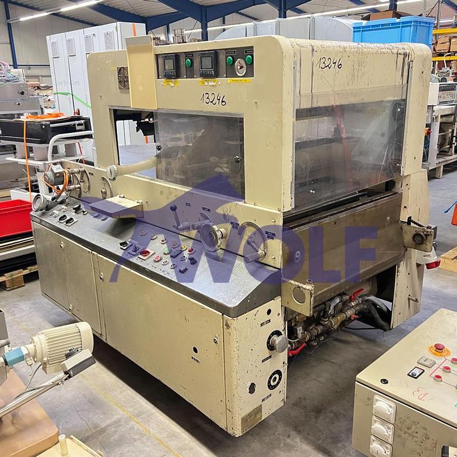 Gebraucht Überziehmaschine SOLLICH - Type TS-820 mit eingebauter Temperierung.