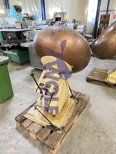 Used copper coating pan WALTER - BRUCKS model 11 , capacity approx. 50 kg