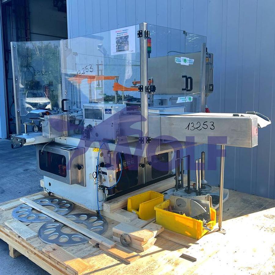 Gebraucht Stannioliermaschine RASCH - Type RG für Bodenfaltung, Baujahr 1993.