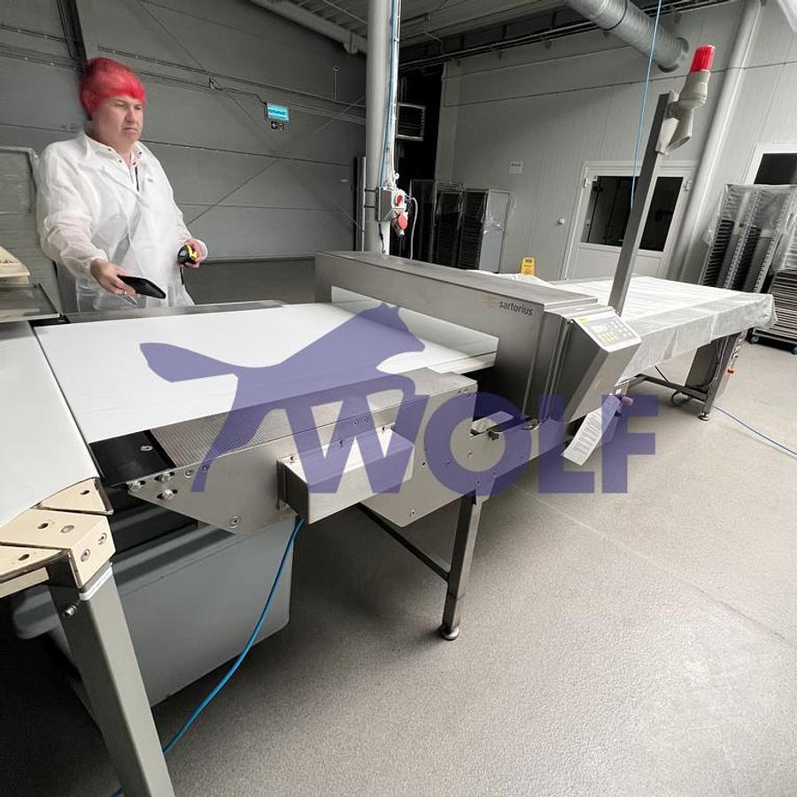 Gebraucht Metall-Detektor SATORIUS - Type MDE-C90, ca. 800 x 65 mm Durchgang, 2008.