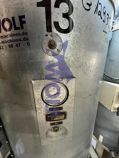 Used Rührwerksbehälter (13) THOUET - Type RW-1000 mit ca. 1.000 kg Inhalt.