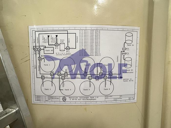 Used Stahl-Rührwerksbehälter THOUET - Type RW-15.000 kg, Baujahr 1985.