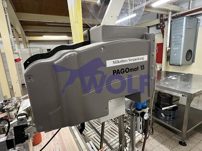 Gebraucht Etikettiermaschine PAGO - Type Pagomat 15/120-E, mit Dreibeinstativ.
