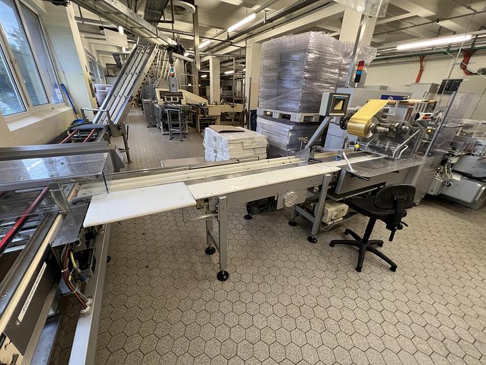 Gebraucht Tafelpackmaschine SIG Type DSN mit Heißleimgerät, Baujahr 2001