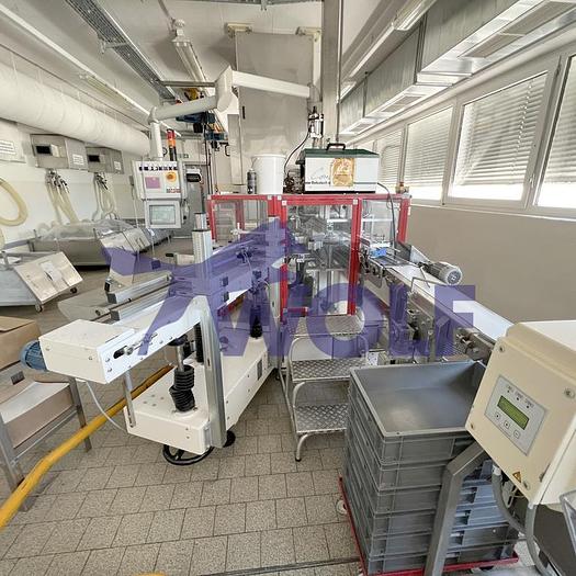 Used Kartoniermaschine MPT MINGOZZI - Type 1001, für kleine Kartons, Baujahr 2000.