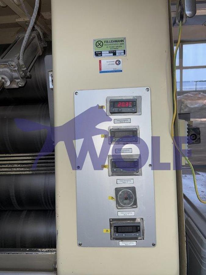 Gebraucht hydraulisches Fünfwalzwerk Lehmann - Type WF 20, 2000 mm Walzenbreite.