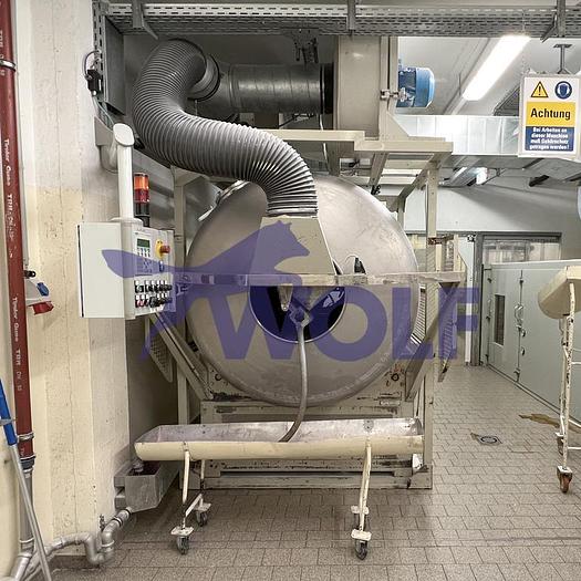 Used Hartzucker-Drageetrommel DUMOULIN - Type G-IDA-750 mit Edelstahltrommel,