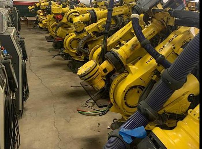 Used FANUC ROBOT LIQUIDATION SALE R2000iB/210F ROBOTS WITH R30iA CONTROLLERS (400) LOW HOUR UNITS AVAILABLE