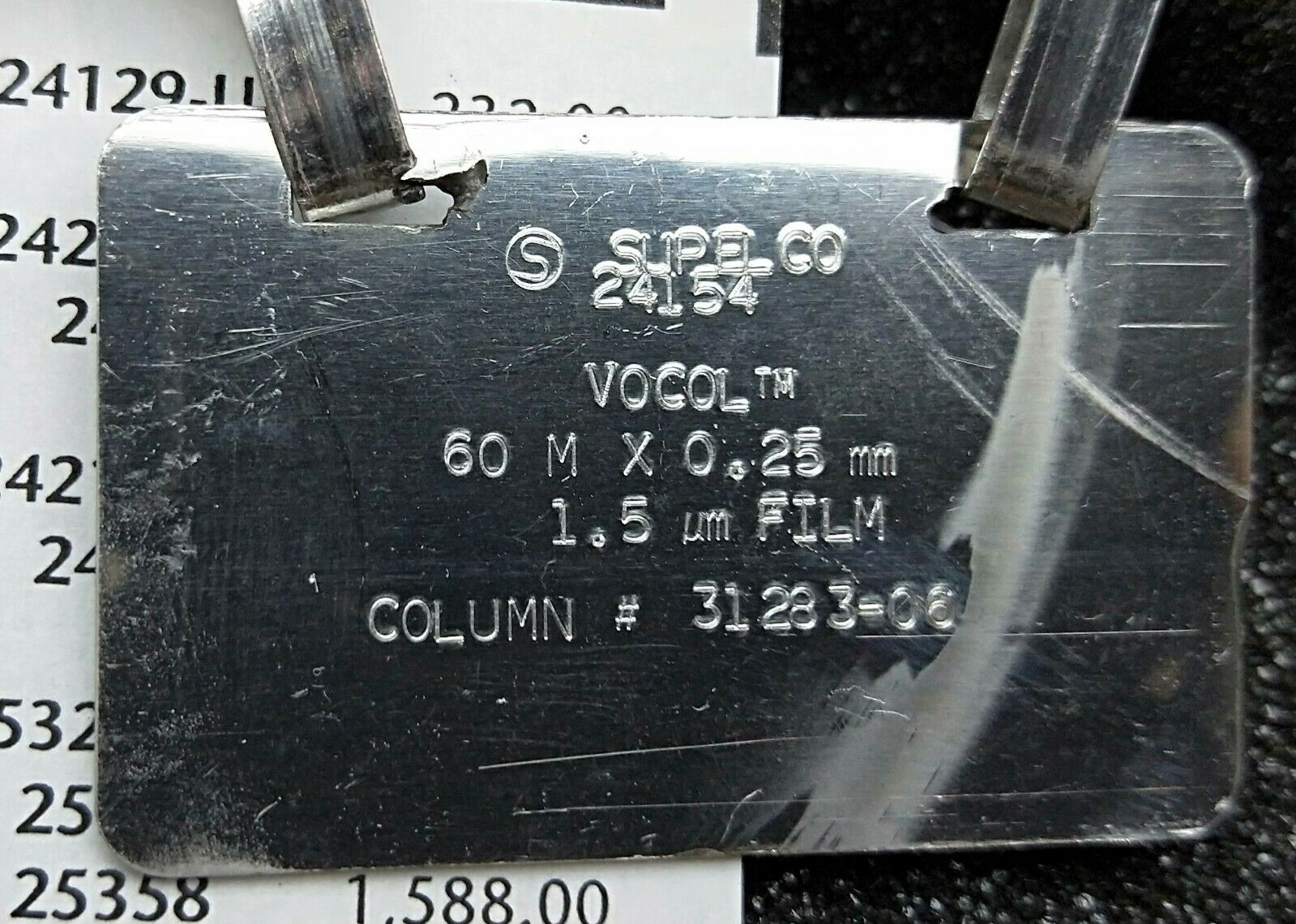 Used Supelco VOCOL (24154) Capillary Column (60M x 0.25mm x 1.5µm)