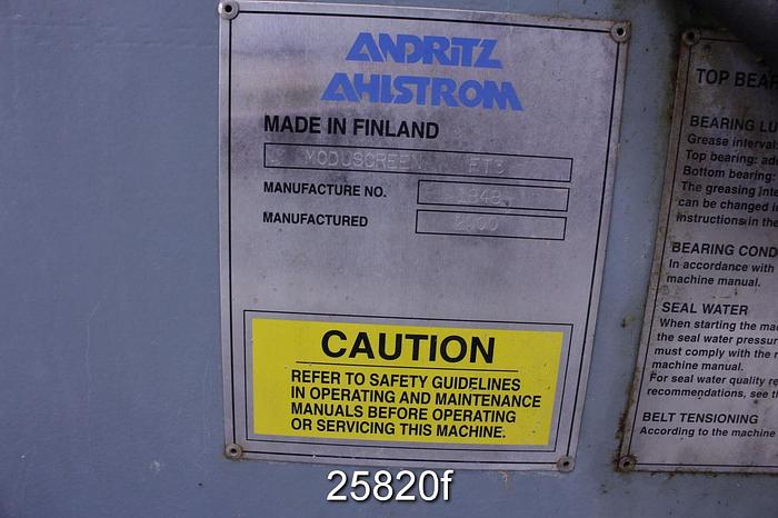 Used Andritz FT3 MODUSCREEN Andritz Ahlstrom Ft3 Moduscreen #25820