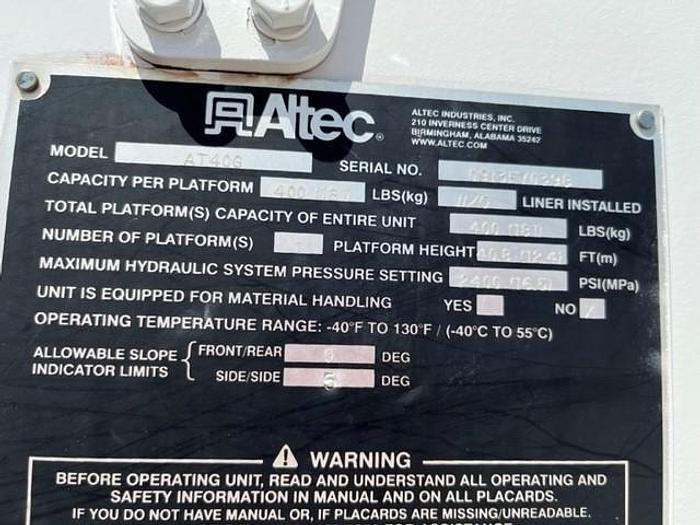 Used Altec AT40G 45ft Bucket Boom on 2013 Ford F550 4x4 Extended Cab Utility Truck – C98558