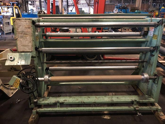 Used 60" FLETCHER DUPLEX SLITTER REWINDER RAZOR SLITTING