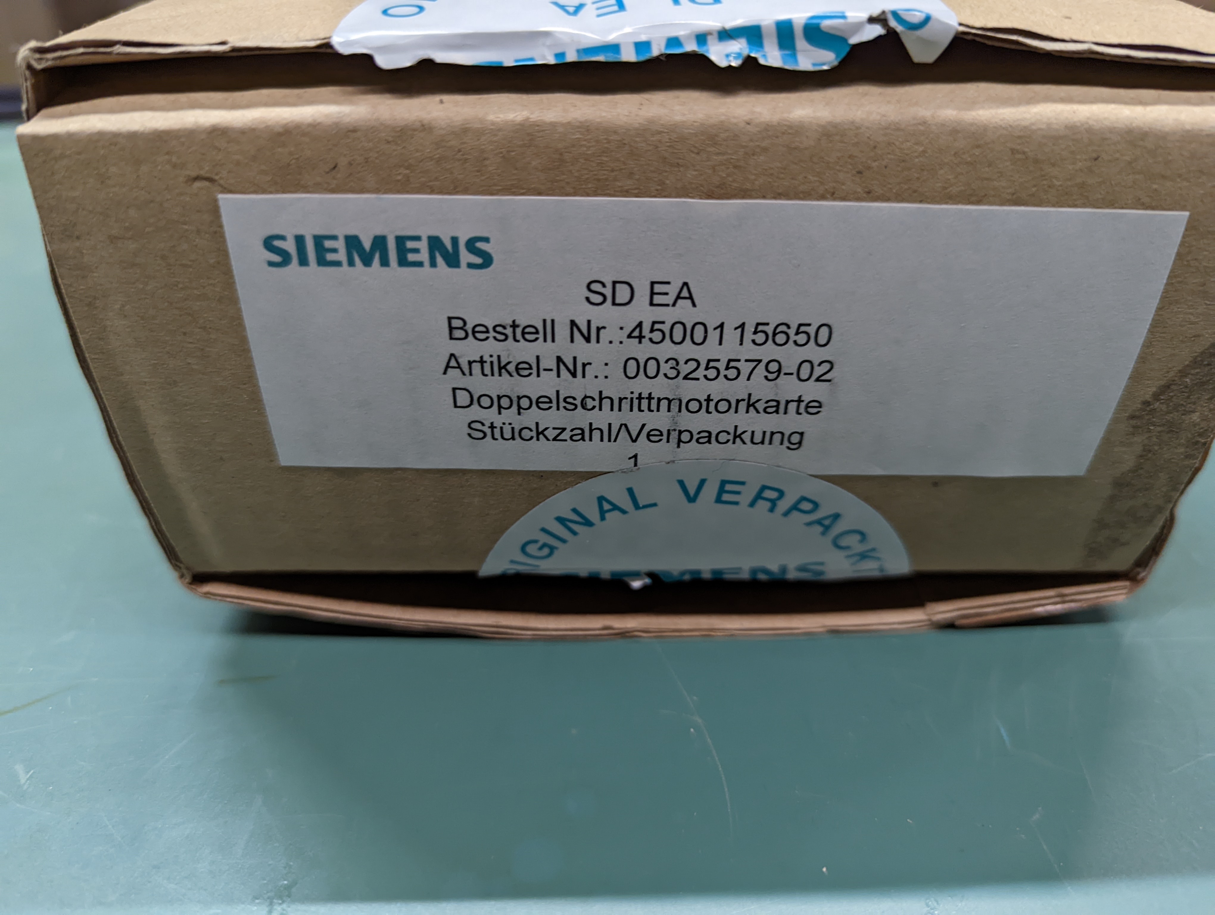 Siemens Dual Step Motor Card 4500115650