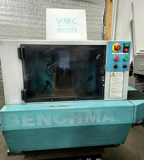 Used 1997 Benchman VMC 4000 CNC Milling Machine Mini Mill with Tool Charger NEEDS COMPUTER CPU