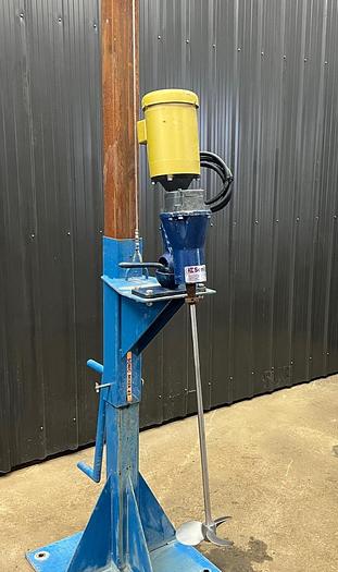 Used USED SONIC CLAMP-ON MIXER, 0.75 HP, WITH STAND