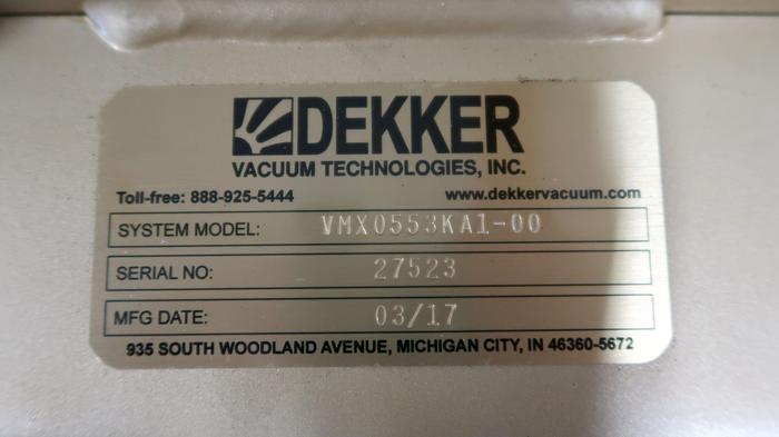 DEKKER 40hp V-Max Liquid Ring Vacuum Pump