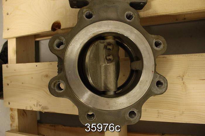 Used Neles Jamesbury 4 815L TT 3600MT 4" Hand Operated Butterfly Valve #35976