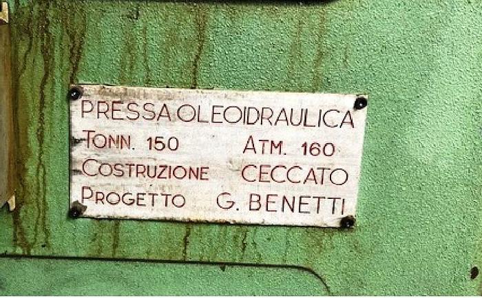 D'occasion pressa idraulica da 150 ton