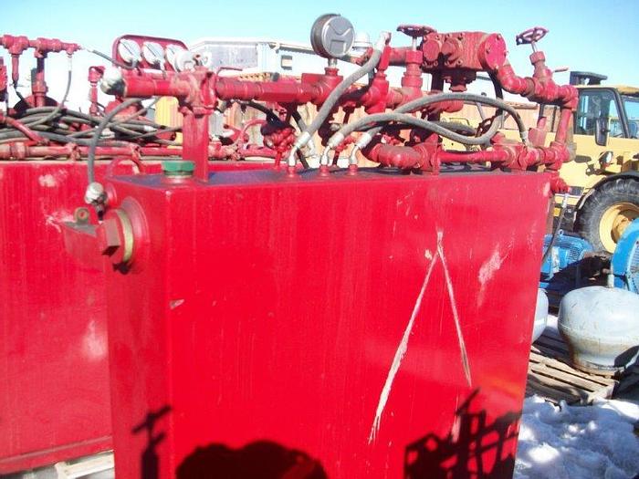 Used Valvcon 4 Station Closing Unit / Accumulator