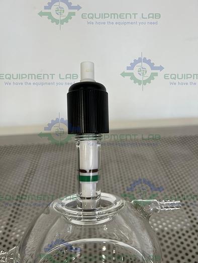 Used Chemglass 500 mL Half Jacketed Flask 29/42, 24/40 w/ Chem Drain Valve