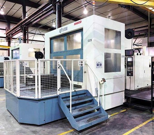 Used 3118, Niigata, HN80D, CAT 50 Taper, 4-Axis Horizontal Machinging Center, 2008